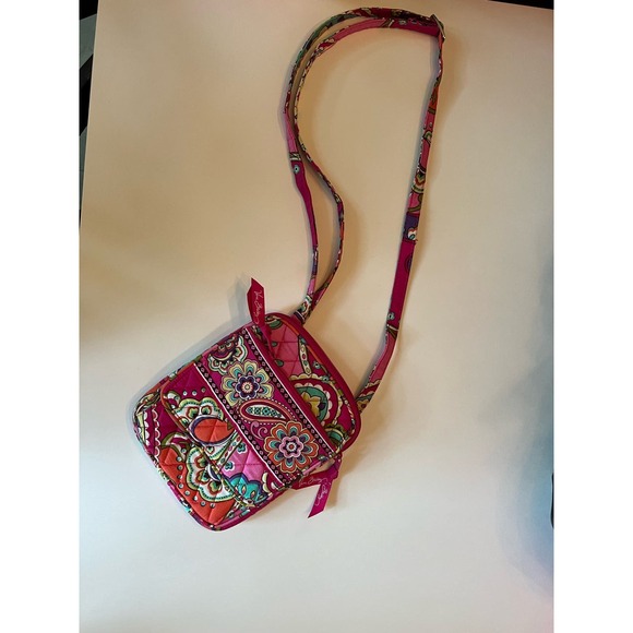 Vera Bradley women’s small crossbody purse floral paisley pre-owned like new - Picture 3 of 9